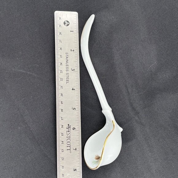 Bernadotte Porcelain Sauce Gravy Ladle Wildlife Outdoor Pine - Picture 6 of 7